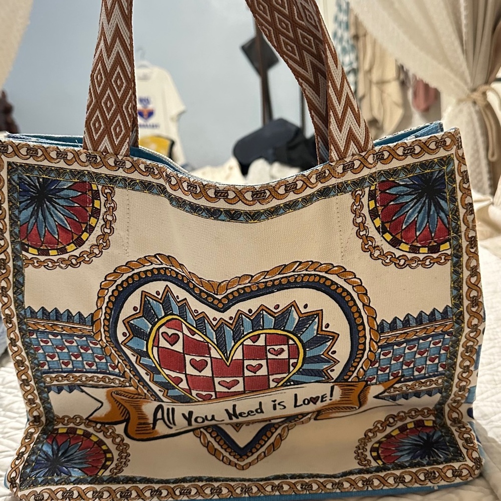 Brighton believe in love tote bag shopping bag canvas picnic reusable - Picture 9 of 14